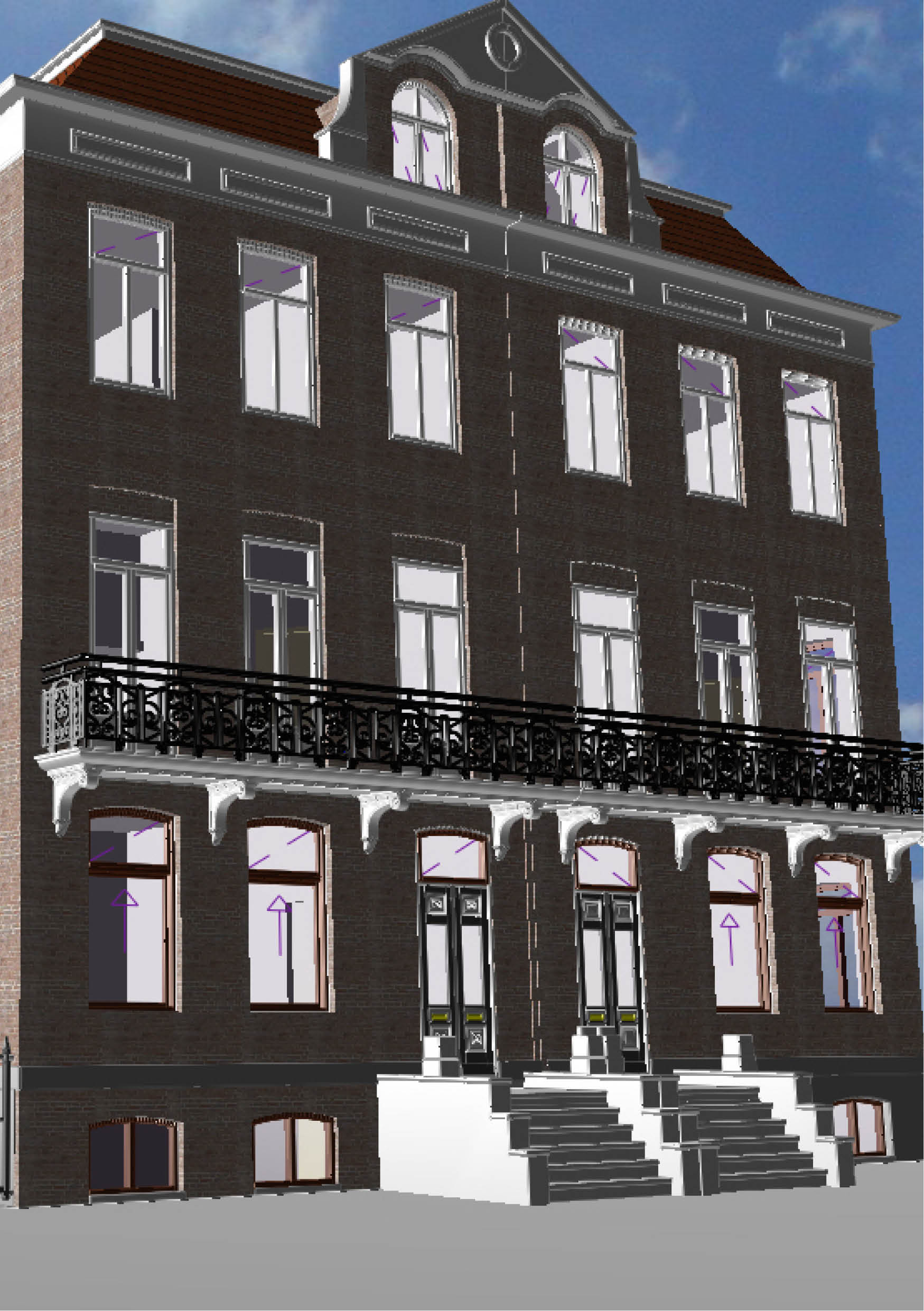 W1902 Woonhuis Vondelstraat 3d